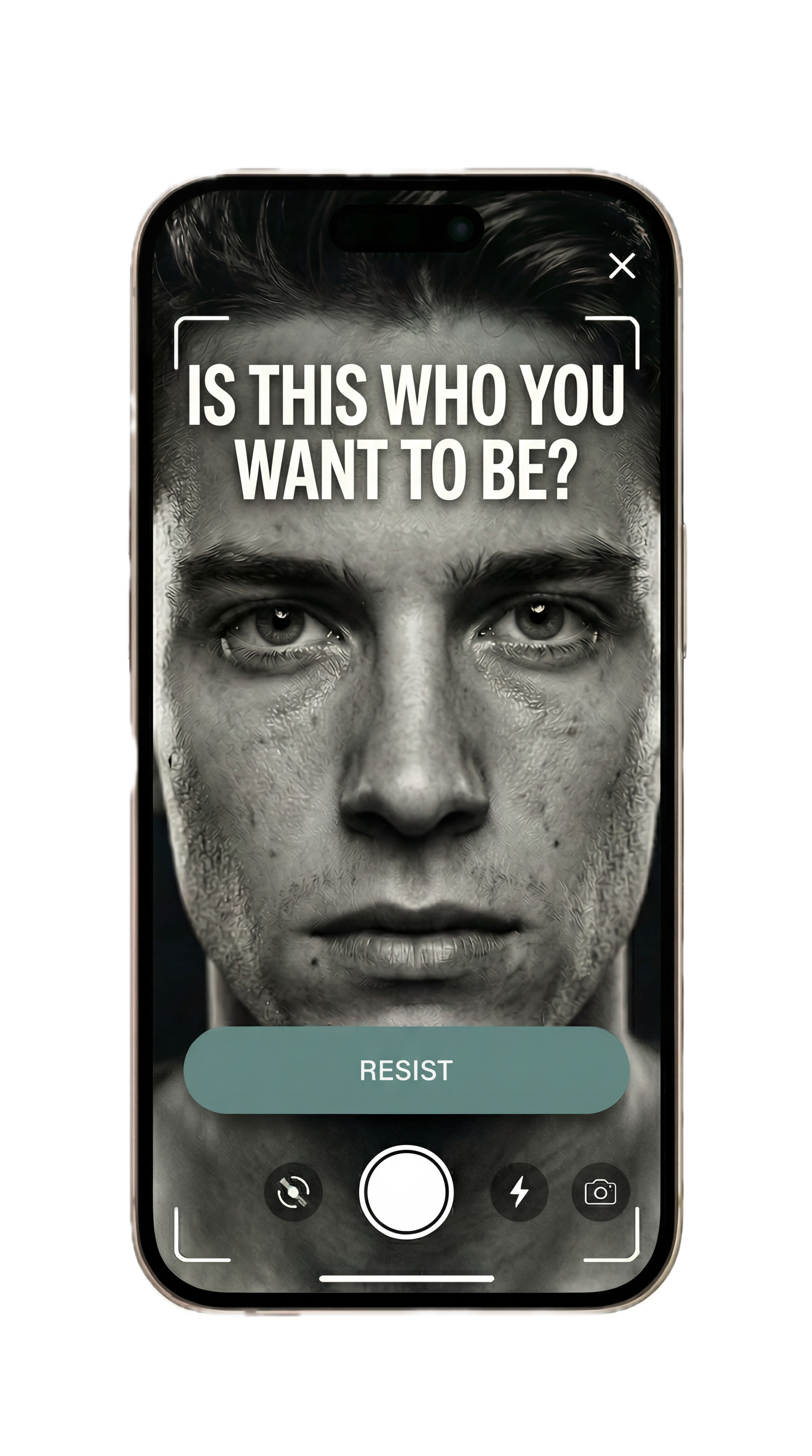 Quit porn app - Face Yourself mirror feature for overcoming porn addiction